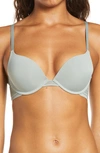 ON GOSSAMER SLEEK MICRO LACE UNDERWIRE CONVERTIBLE PUSH-UP BRA,G9200