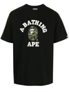 A BATHING APE 图案印花T恤