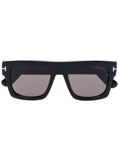 Tom Ford Ft0711 Square-frame Sunglasses In Black