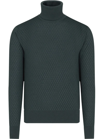 Dolce & Gabbana Cashmere And Silk Turtle-neck Sweater In Green