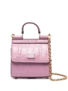 Dolce & Gabbana Mini Sicily 58 Tote Bag In Black
