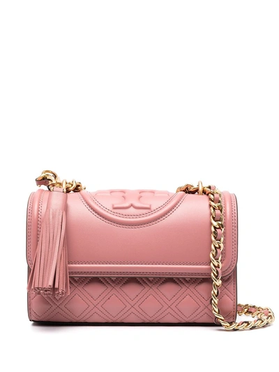 Tory Burch Quilted Shoulder Bag In Pink