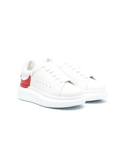 Alexander Mcqueen Babies' Graphic-print Chunky Sneakers In White