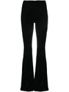 ALCHEMY LIA FLARED VELVET TROUSERS