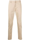 Dondup Gaubert Slim-fit Trousers In Neutrals
