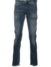 DONDUP WHISKERED STRAIGHT-FIT JEANS