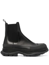 ALEXANDER MCQUEEN CHUNKY SOLE CHELSEA BOOTS