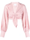 ALICE MCCALL HER STORY GINGHAM TOP