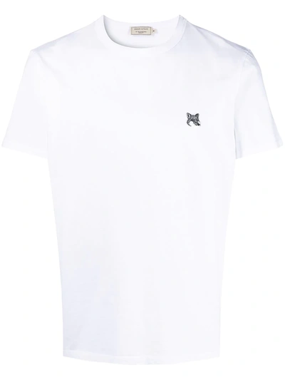 Maison Kitsuné Logo Patch T-shirt In White