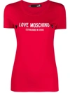 LOVE MOSCHINO LOGO-PRINT T-SHIRT