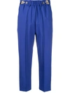 ALYSI HIGH-WAISTED CROPPED TROUSERS