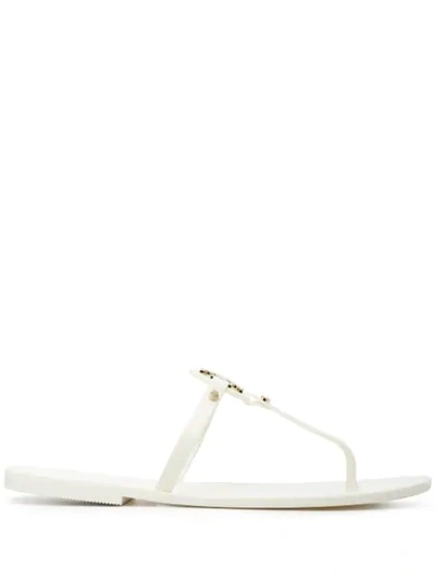 Tory Burch Mini Miller Jelly Thong Sandals In Ivory