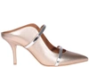 Malone Souliers Maureen Metallic Leather Mules In Gold