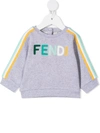 FENDI EMBROIDERED-LOGO SWEATSHIRT