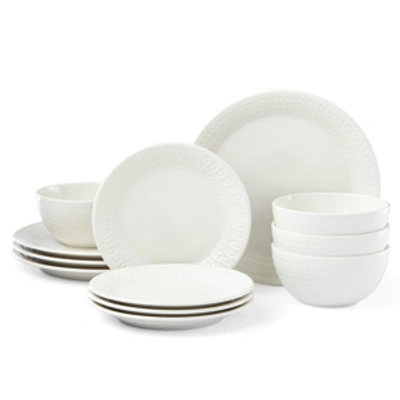 Kate Spade New York Willow Drive 12-pc Dinnerware Set, Service For 4 In Cream