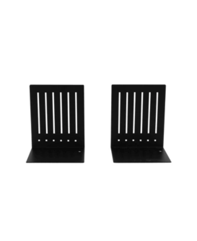 Spectrum Diversified Rectangle Bookends, Set Of 2 In Black