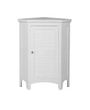 ELEGANT HOME FASHIONS SLONE CORNER FLOOR CABINET WITH 1 SHUTTER DOOR