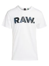 G-star Raw Men's Raw Logo Graphic Tee In White