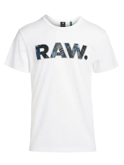 G-star Raw Men's Raw Logo Graphic Tee In White