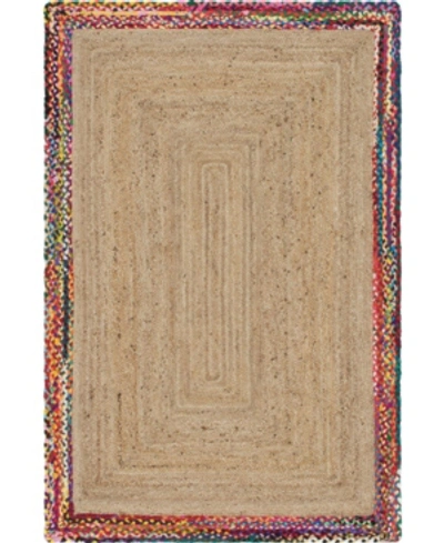 Bridgeport Home Chindi Border Chb2 Natural 5' X 8' Area Rug