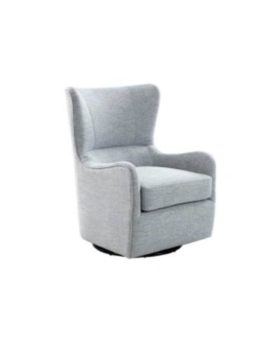 Furniture Arianna Swivel Glider Chair In Light Blue