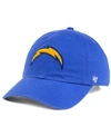 47 Brand Los Angeles Chargers Clean Up Cap In Lightblue