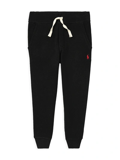 Ralph Lauren Kids' Little Boy's & Boy's Seasonal Fleece Joggers In Black