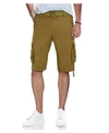 X-ray Belted Snap Button Cargo Shorts In British Kh