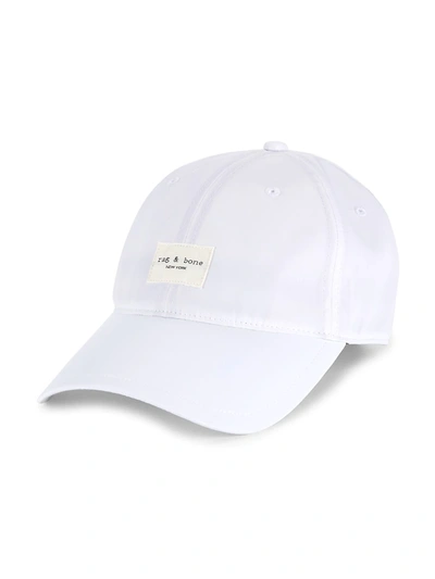 Rag & Bone Women's Addison Baseball Cap In White