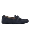 Tod's Loafers In Dark Blue