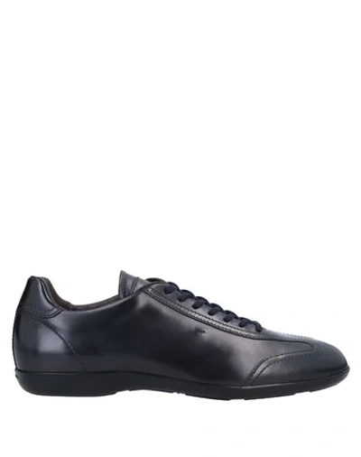 Santoni Sneakers In Dark Blue