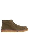 Lerews Ankle Boots In Military Green