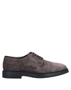 A.testoni Lace-up Shoes In Dove Grey