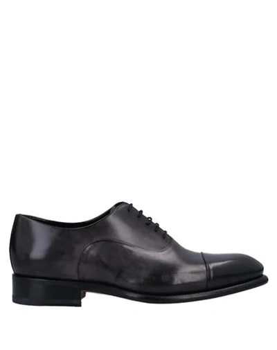 Santoni Lace-up Shoes In Grey