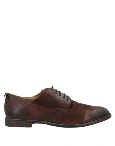 Moma Lace-up Shoes In Cocoa