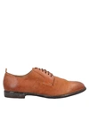 Moma Lace-up Shoes In Tan