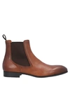 Santoni Ankle Boots In Tan