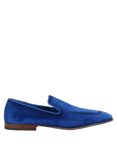 Cesare Paciotti Loafers In Bright Blue