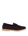 Andrea Ventura Firenze Loafers In Deep Purple