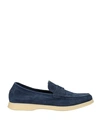 Andrea Ventura Firenze Loafers In Slate Blue