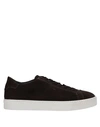 Santoni Sneakers In Dark Brown