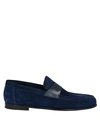Santoni Loafers In Blue