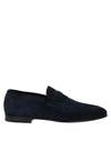 Santoni Loafers In Blue