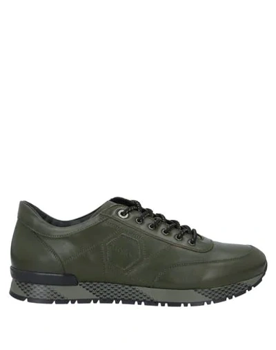 A.testoni Sneakers In Military Green