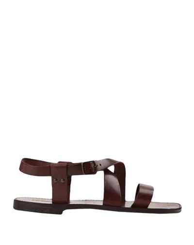 L'artigiano Del Cuoio Sandals In Brown