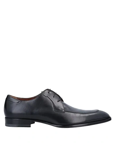 A.testoni Lace-up Shoes In Black