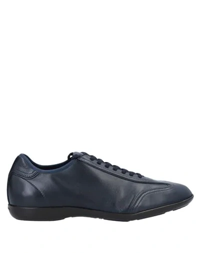 Santoni Sneakers In Blue