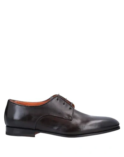Santoni Lace-up Shoes In Brown
