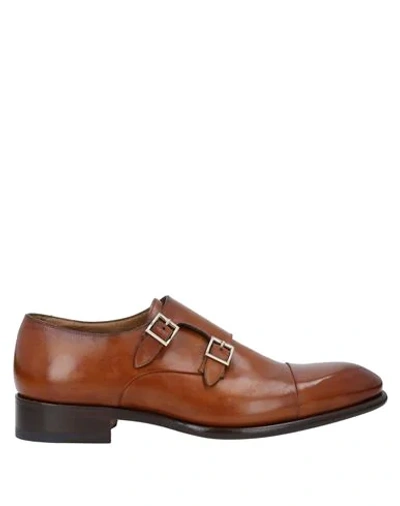 Santoni Loafers In Tan