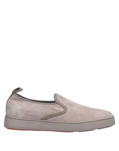 Santoni Loafers In Grey